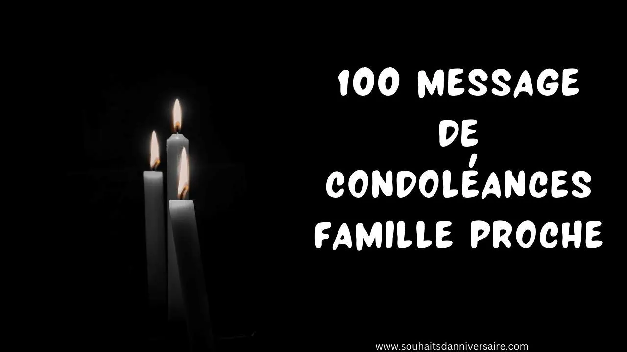 message de condoléances famille proche avec des bougies allumées